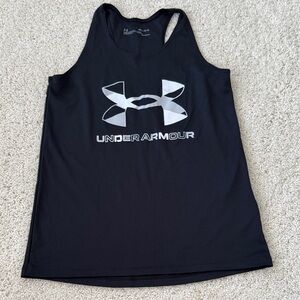 Under Armour Black and Silver Athletic Tank